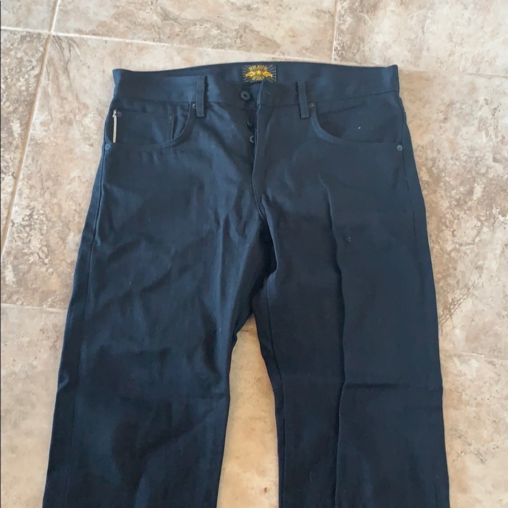 Bravestar black selvedge denim